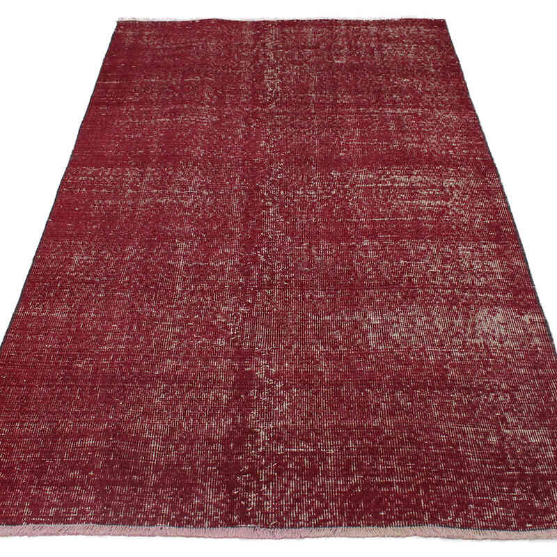 Alfombra Turca Vintage Sobre-teñida - 108 cm x 194 cm - K0076876