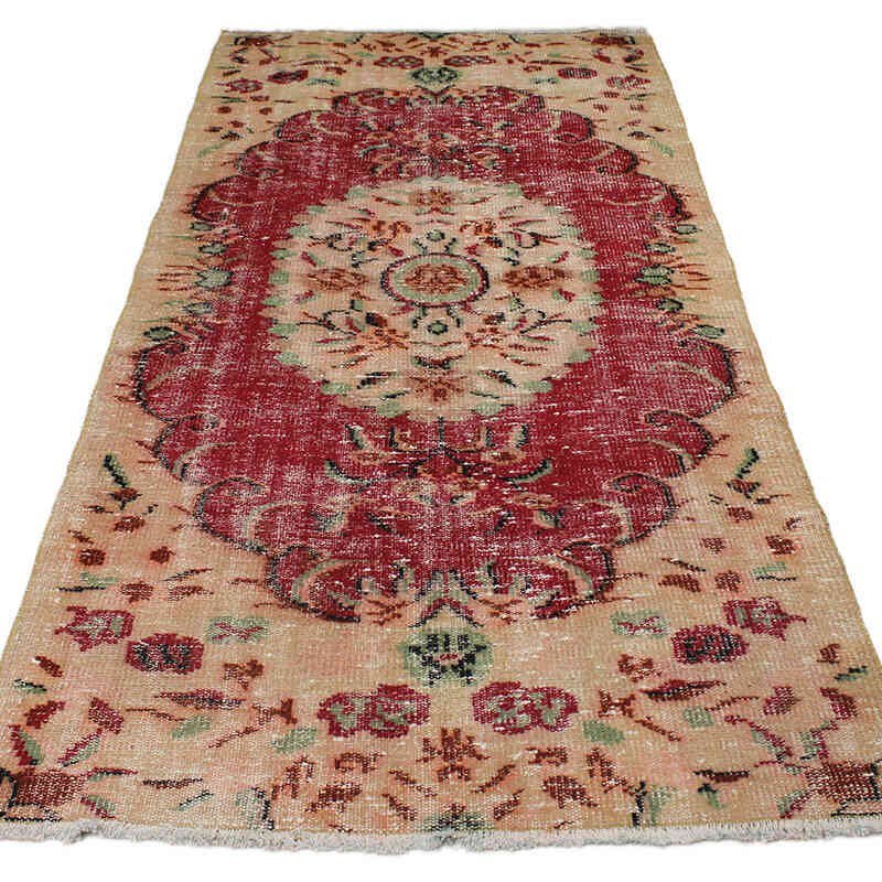 El Dokuma Vintage Halı - 106 cm x 220 cm - K0076877