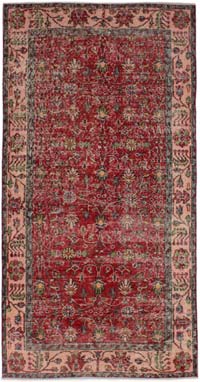 Vintage Turkish Hand-Knotted Rug - 3' 7" x 6' 11" (43" x 83")