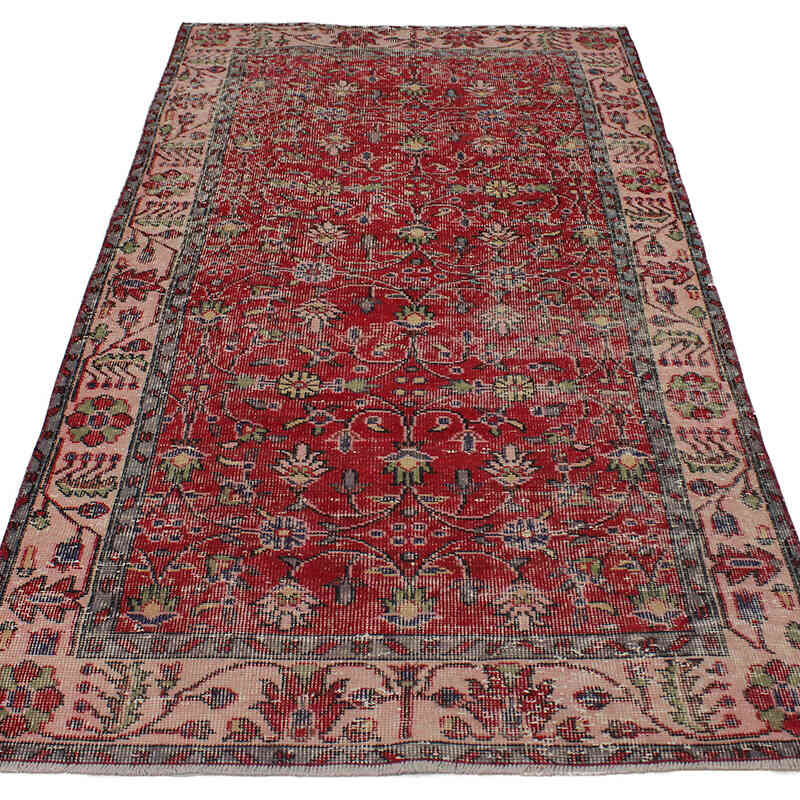 El Dokuma Vintage Halı - 109 cm x 210 cm - K0076881