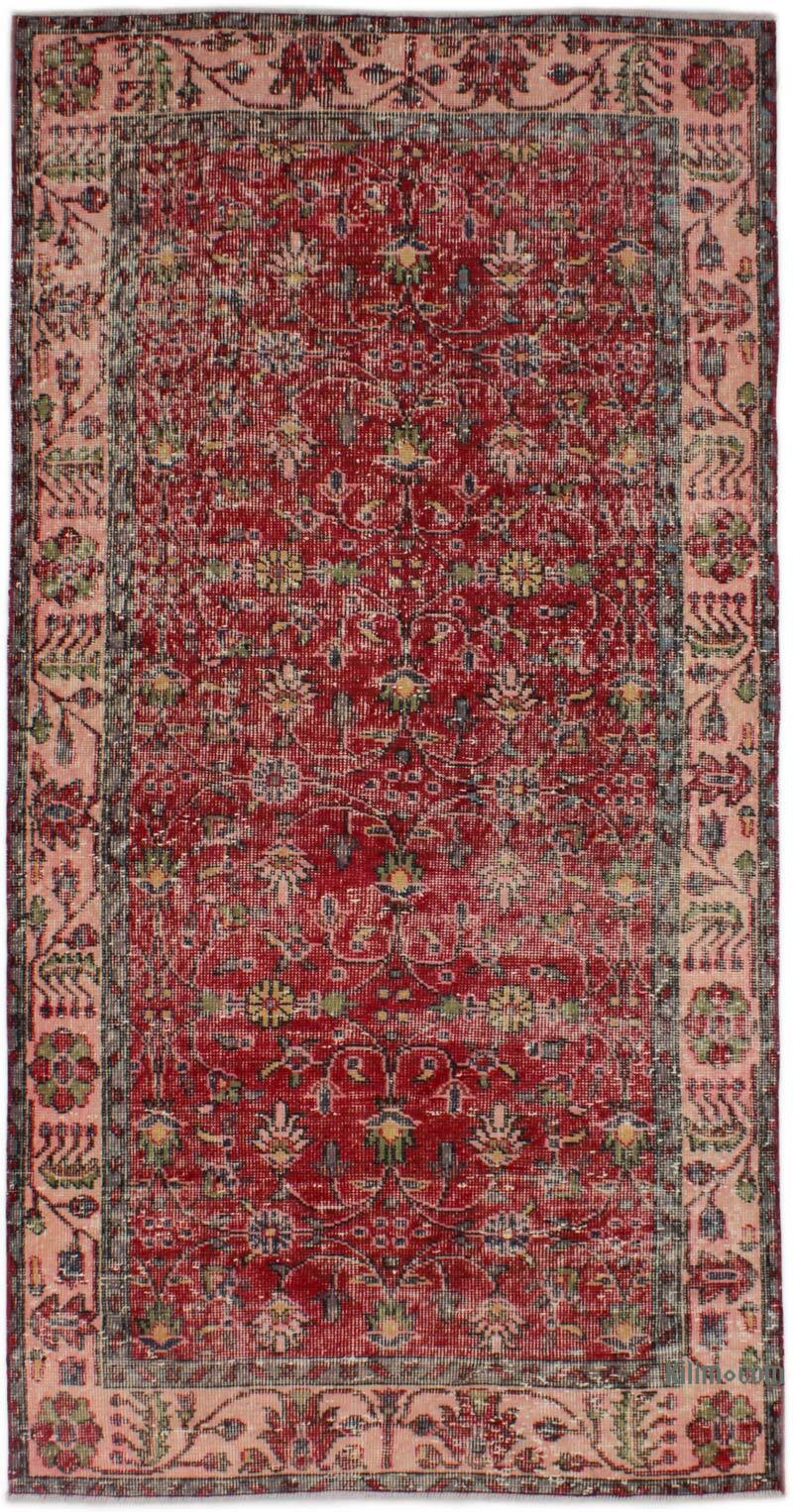 El Dokuma Vintage Halı - 109 cm x 210 cm - K0076881