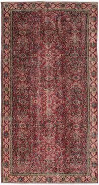 Alfombra Vintage Turca Anudada a Mano - 96 cm x 185 cm