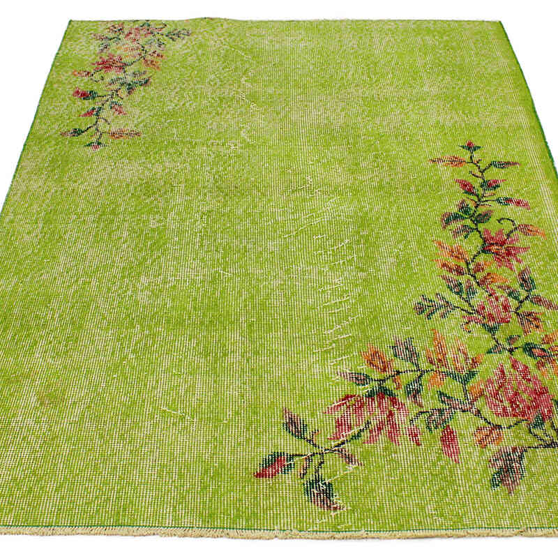 Vintage Turkish Hand-Knotted Rug - 116 cm x 162 cm - K0076887
