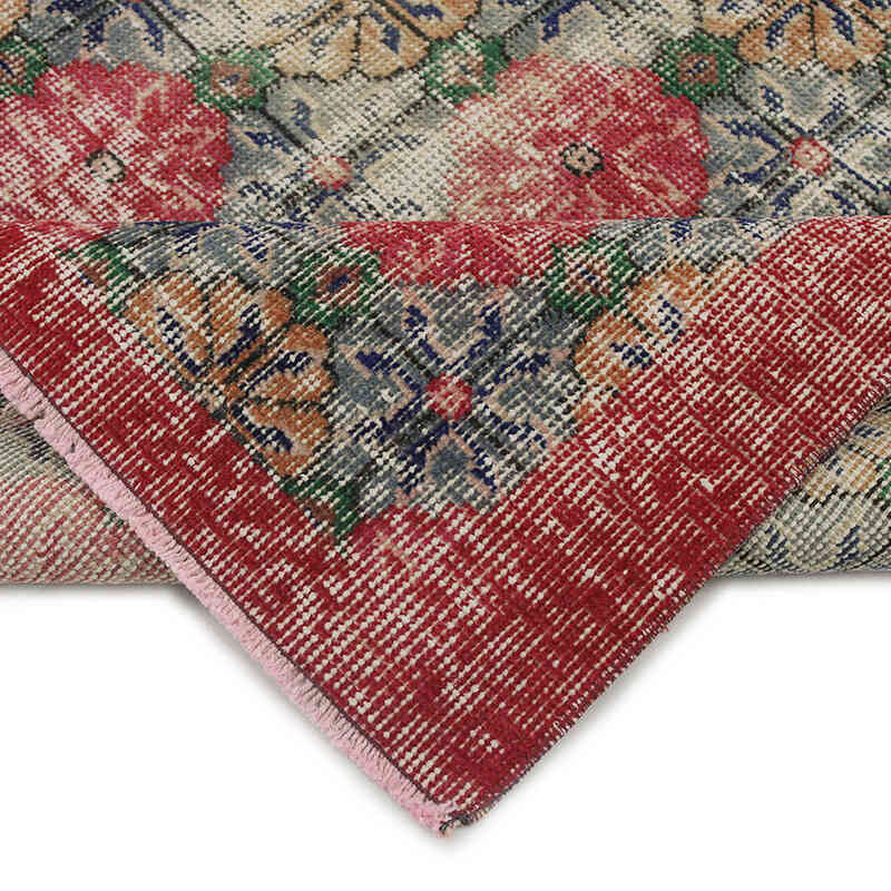 El Dokuma Vintage Halı - 107 cm x 206 cm - K0076889