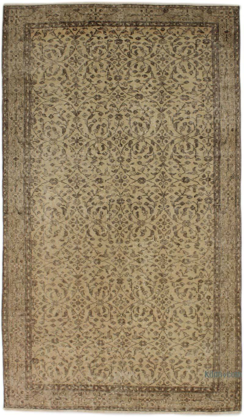 Alfombra Vintage Turca Anudada a Mano - 116 cm x 203 cm - K0076890