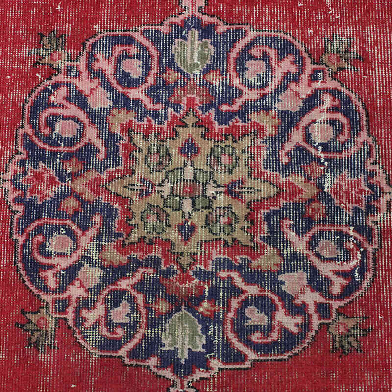 El Dokuma Vintage Halı - 114 cm x 203 cm - K0076891