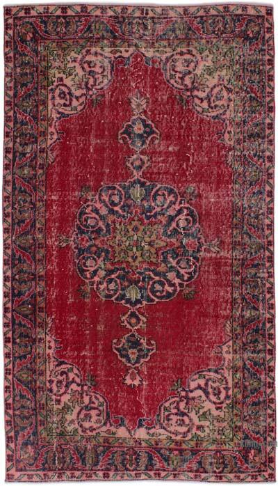 Alfombra Vintage Turca Anudada a Mano - 114 cm x 203 cm