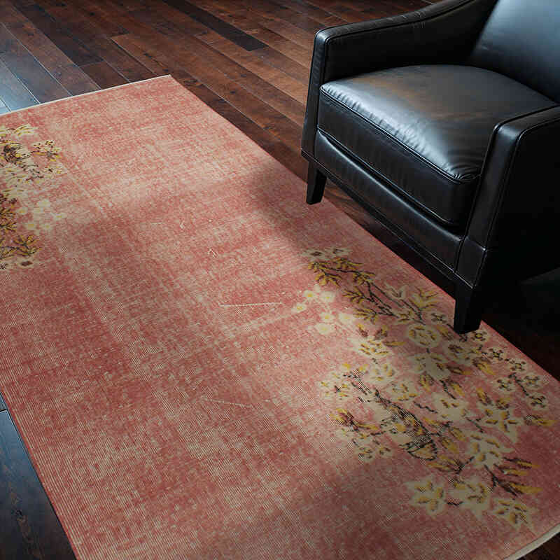 Alfombra Vintage Turca Anudada a Mano - 118 cm x 206 cm - K0076894