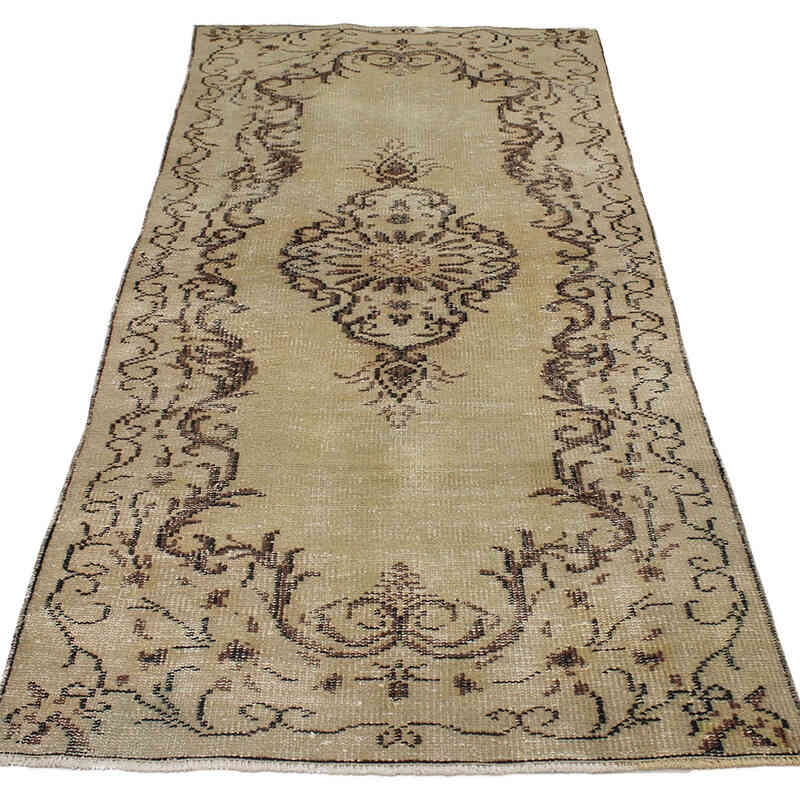 Vintage Turkish Hand-Knotted Rug - 95 cm x 198 cm - K0076896