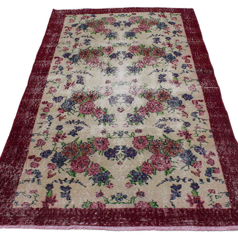 El Dokuma Vintage Halı - 110 cm x 190 cm - K0076897