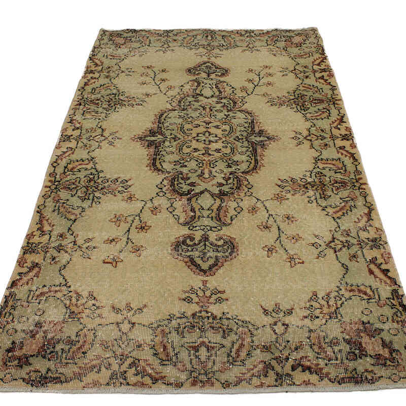 Vintage Turkish Hand-Knotted Rug - 3' 8" x 6' 11" (44" x 83") - K0076898