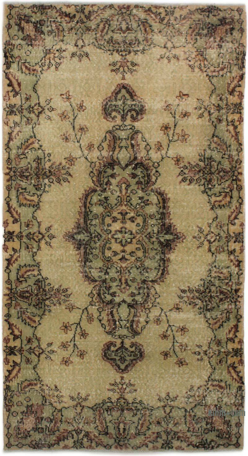 Vintage Turkish Hand-Knotted Rug - 3' 8" x 6' 11" (44" x 83") - K0076898