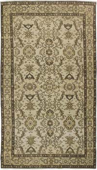 Vintage Turkish Hand-Knotted Rug - 3' 10" x 6' 10" (46" x 82")