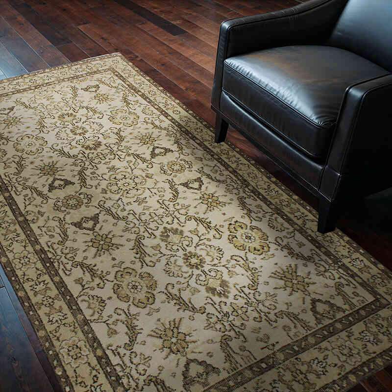 Alfombra Vintage Turca Anudada a Mano - 117 cm x 208 cm - K0076899