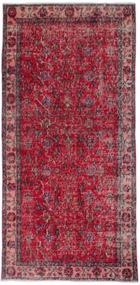 Alfombra Vintage Turca Anudada a Mano - 90 cm x 195 cm