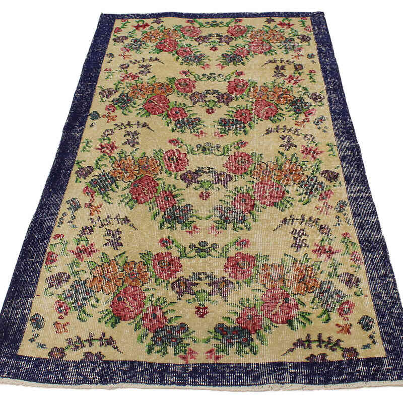 El Dokuma Vintage Halı - 90 cm x 165 cm - K0076902