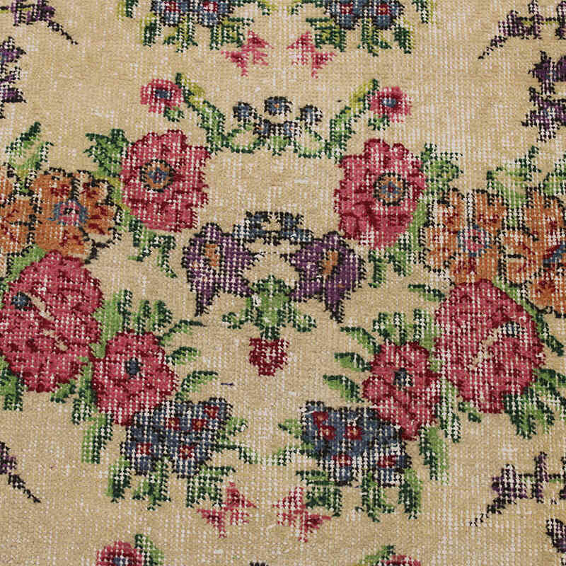 El Dokuma Vintage Halı - 90 cm x 165 cm - K0076902