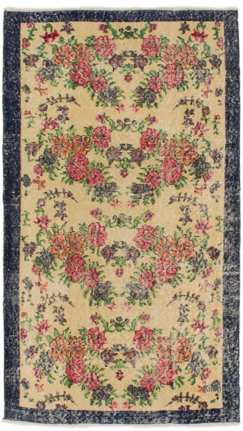El Dokuma Vintage Halı - 90 cm x 165 cm - K0076902