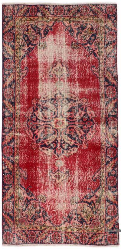 Alfombra Vintage Turca Anudada a Mano - 87 cm x 182 cm