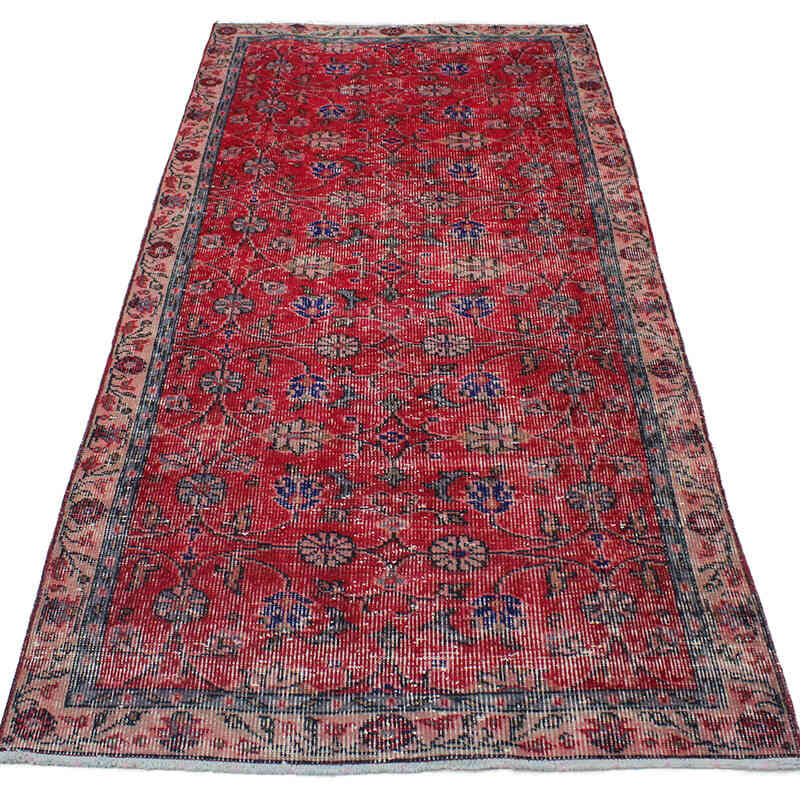 Vintage Turkish Hand-Knotted Rug - 3'  x 6' 8" (36" x 80") - K0076907
