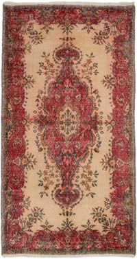 Alfombra Vintage Turca Anudada a Mano - 125 cm x 240 cm