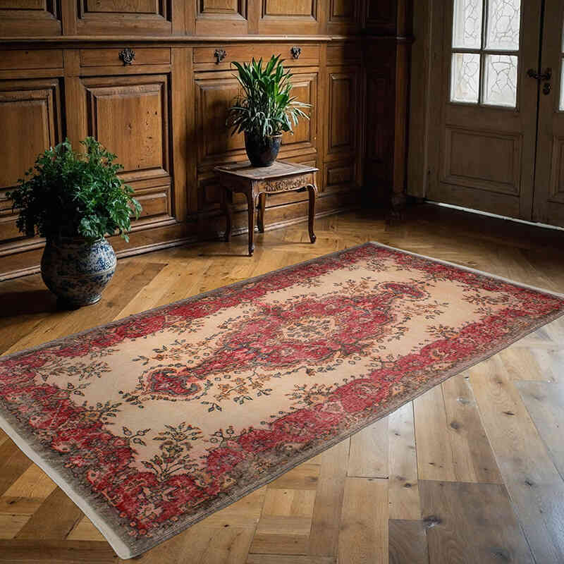 El Dokuma Vintage Halı - 125 cm x 240 cm - K0076908