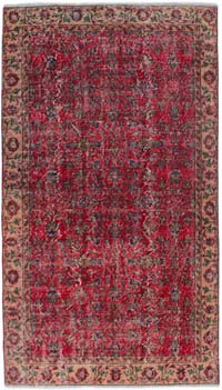 Alfombra Vintage Turca Anudada a Mano - 110 cm x 196 cm