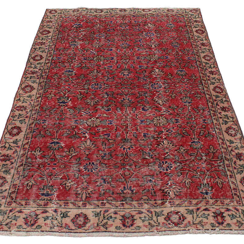 Vintage Turkish Hand-Knotted Rug - 3' 7" x 6' 5" (43" x 77") - K0076909