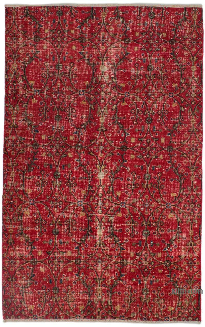 El Dokuma Vintage Halı - 118 cm x 188 cm - K0076910