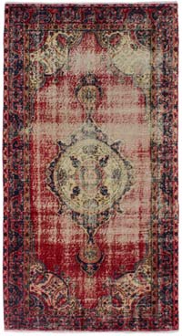 El Dokuma Vintage Halı - 106 cm x 205 cm