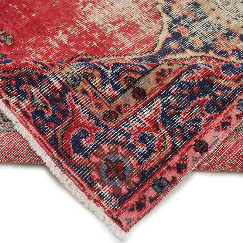 Alfombra Vintage Turca Anudada a Mano - 106 cm x 205 cm - K0076911