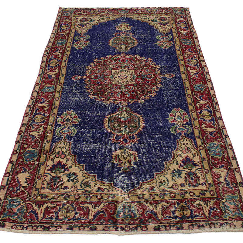Vintage Turkish Hand-Knotted Rug - 3' 7" x 7' 4" (43" x 88") - K0076913