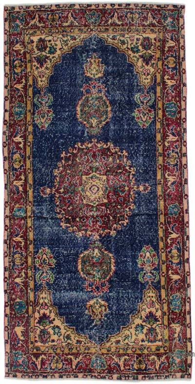 Alfombra Vintage Turca Anudada a Mano - 110 cm x 223 cm