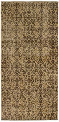 Vintage Turkish Hand-Knotted Rug - 3' 5" x 7' 3" (41" x 87")