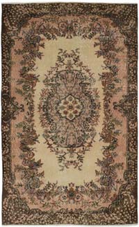 Vintage Turkish Hand-Knotted Rug - 3' 11" x 6' 6" (47" x 78")