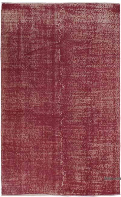 Boyalı El Dokuma Vintage Halı - 120 cm x 198 cm