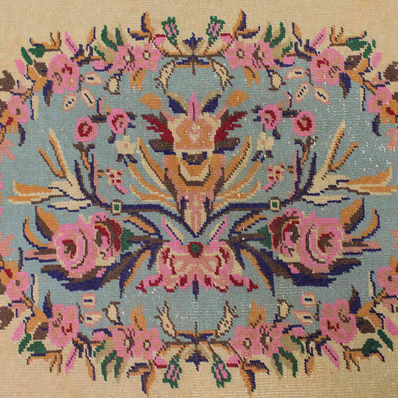 Alfombra Vintage Turca Anudada a Mano - 125 cm x 205 cm - K0076921