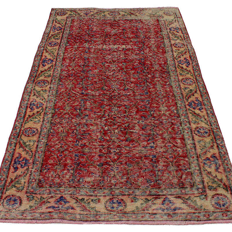 El Dokuma Vintage Halı - 96 cm x 192 cm - K0076927