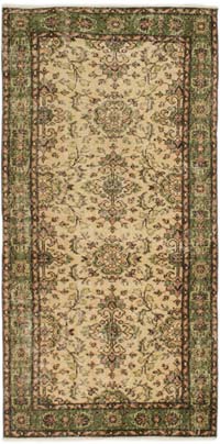 Alfombra Vintage Turca Anudada a Mano - 97 cm x 202 cm