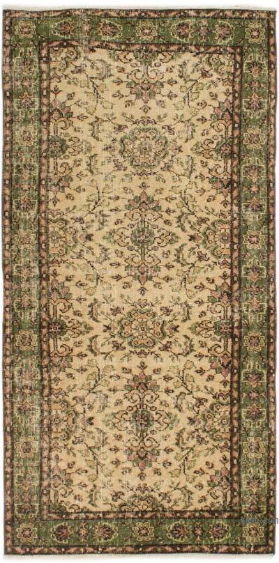 El Dokuma Vintage Halı - 97 cm x 202 cm