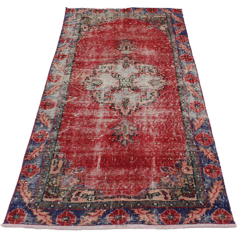 Alfombra Vintage Turca Anudada a Mano - 82 cm x 167 cm - K0076930