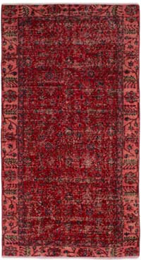 Alfombra Vintage Turca Anudada a Mano - 106 cm x 198 cm