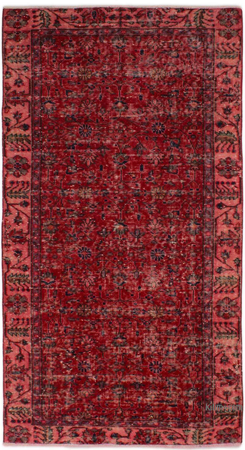 Alfombra Vintage Turca Anudada a Mano - 106 cm x 198 cm - K0076932