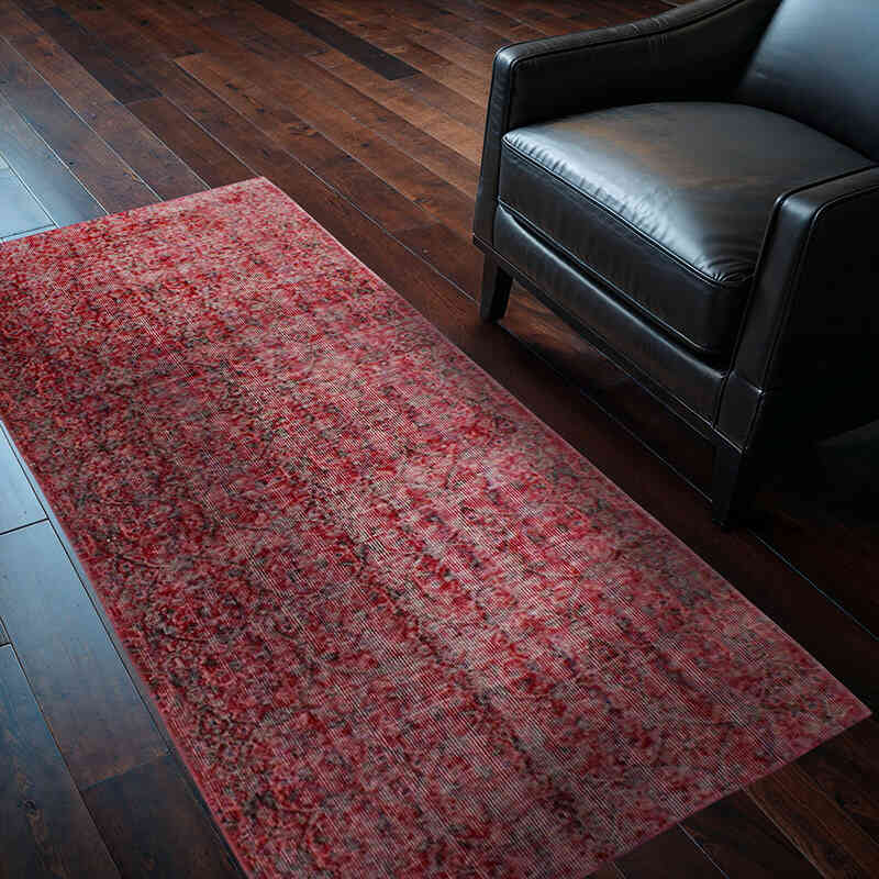 Vintage Turkish Hand-Knotted Rug - 3' 1" x 6' 2" (37" x 74") - K0076933