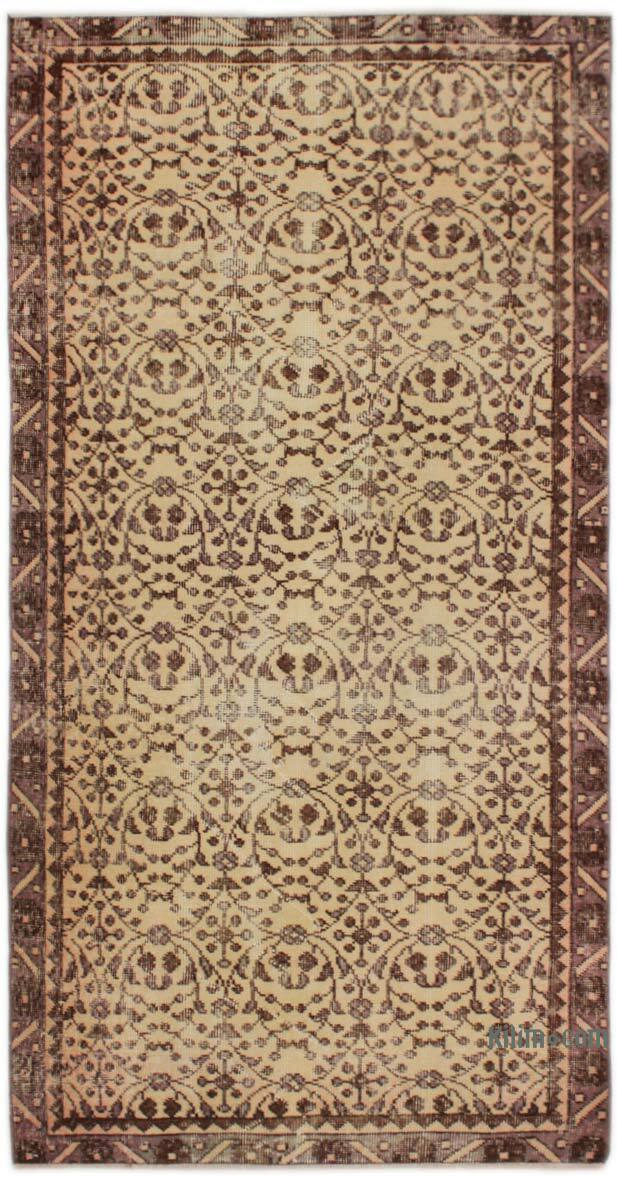 El Dokuma Vintage Halı - 101 cm x 198 cm - K0076935