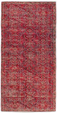 El Dokuma Vintage Halı - 112 cm x 220 cm