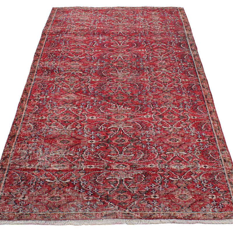 Alfombra Vintage Turca Anudada a Mano - 112 cm x 220 cm - K0076936