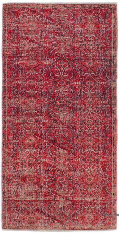 El Dokuma Vintage Halı - 112 cm x 220 cm