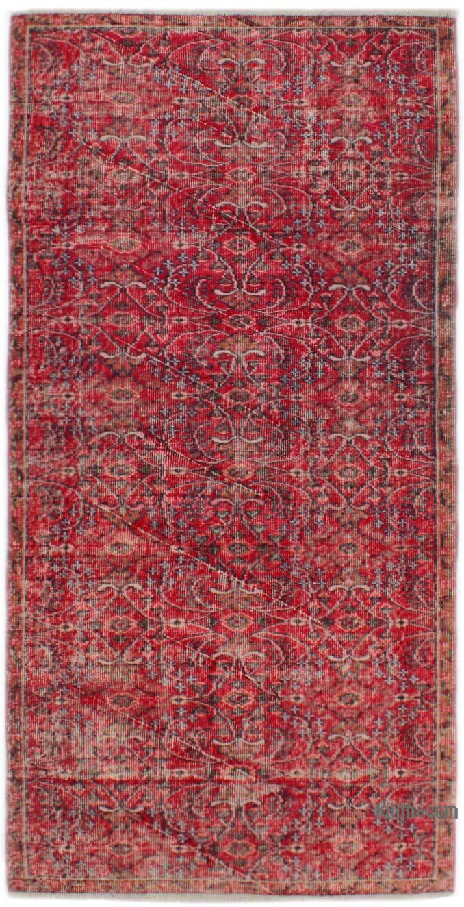 Alfombra Vintage Turca Anudada a Mano - 112 cm x 220 cm - K0076936