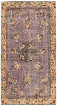 Vintage Turkish Hand-Knotted Rug - 3' 7" x 6' 8" (43" x 80")